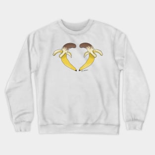 Chocolate Banana Heart Crewneck Sweatshirt